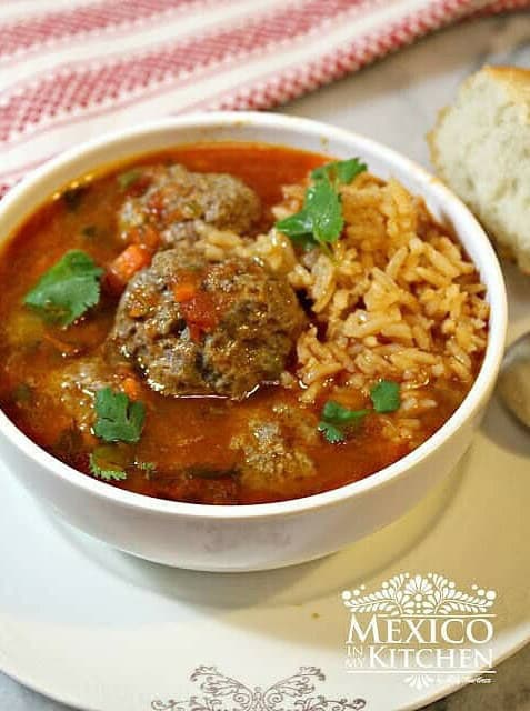 Mexican Meatball Soup