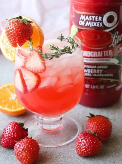 Prosecco Strawberry Cocktail