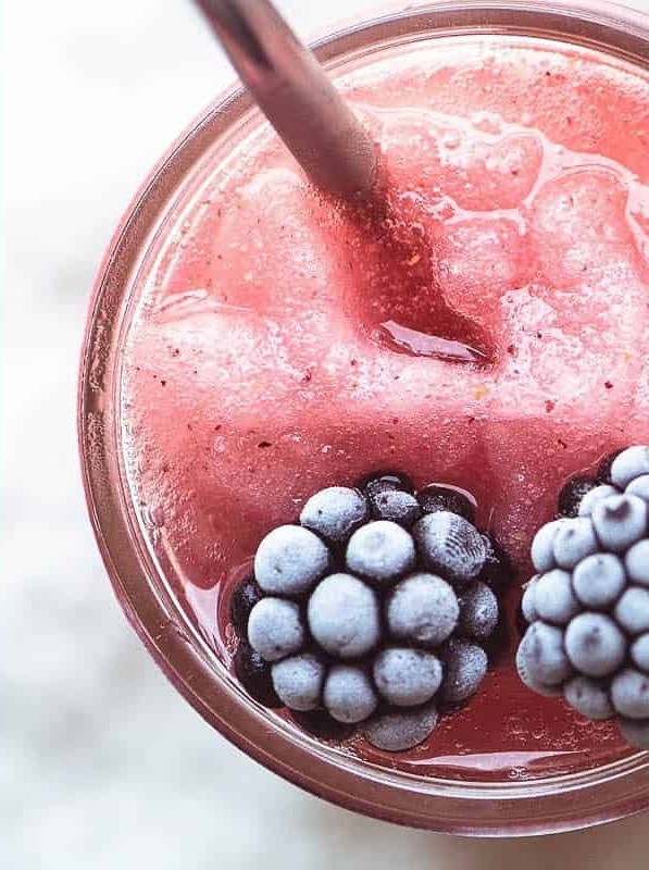 Blackberry Moscato Slushies