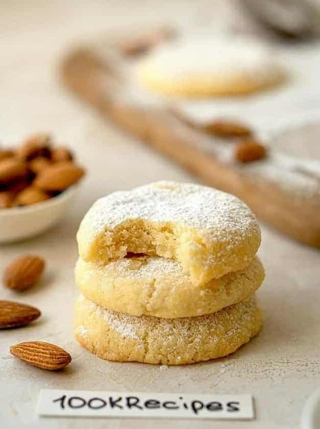 Soft Almond Pillow Cookies