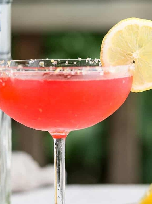 Raspberry Lemon Drop Martini