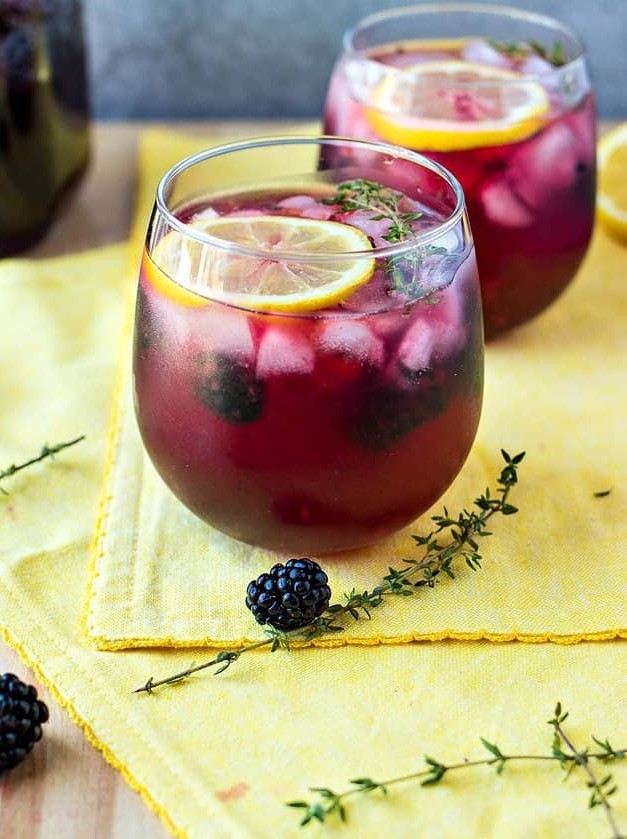 Blackberry Lemon Vodka Punch