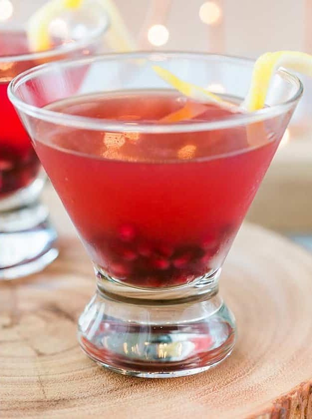 Ginger Pomegranate Martini