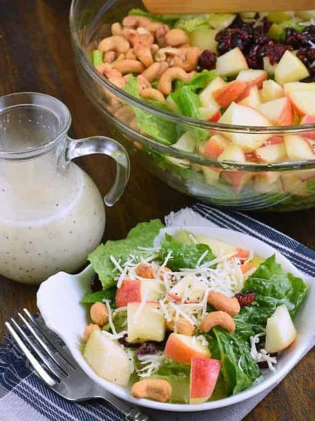 Harvest Salad and Lemon Poppy Seed Dressing