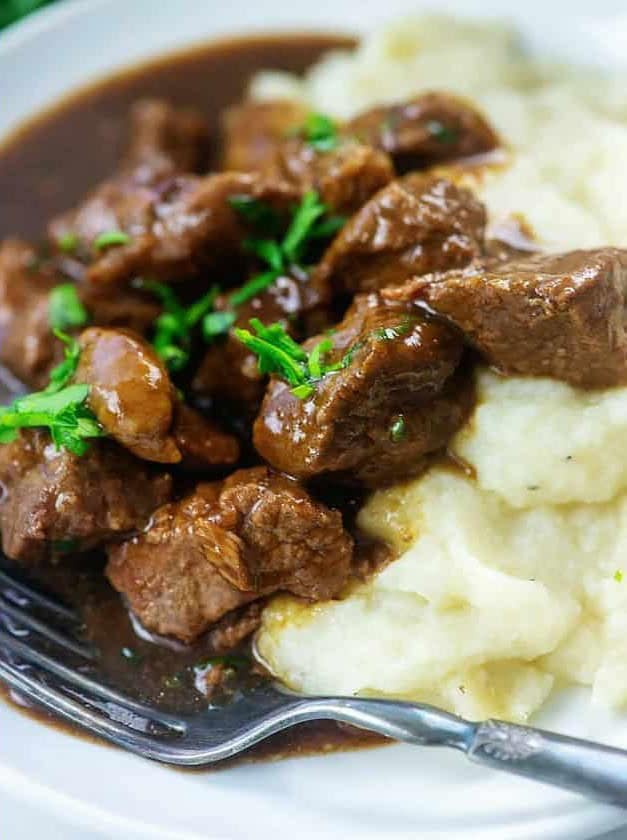 Keto Beef Tips and Gravy