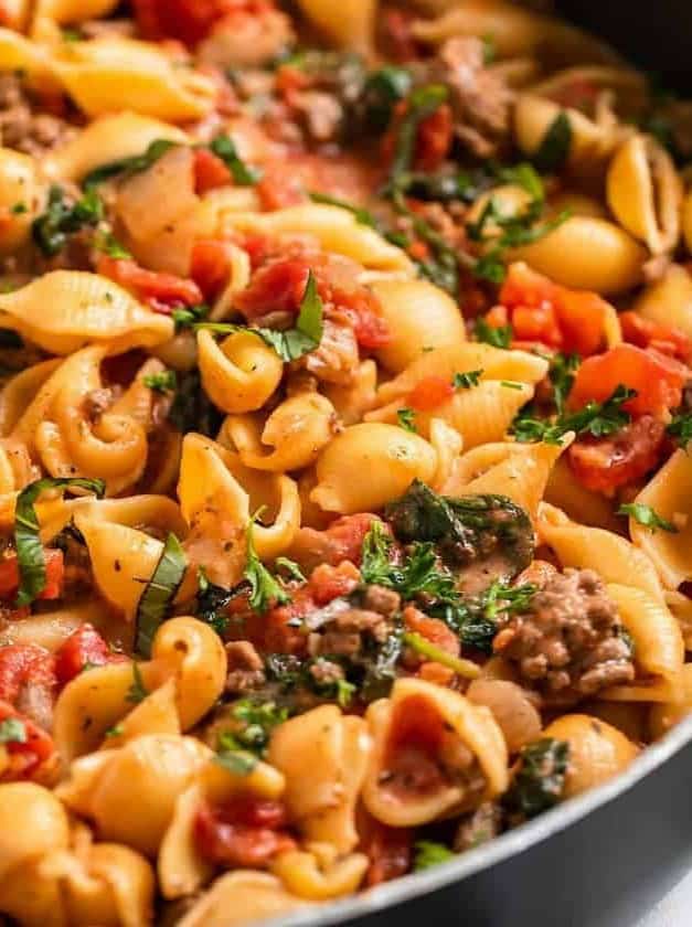 Simple Beef Pasta Skillet