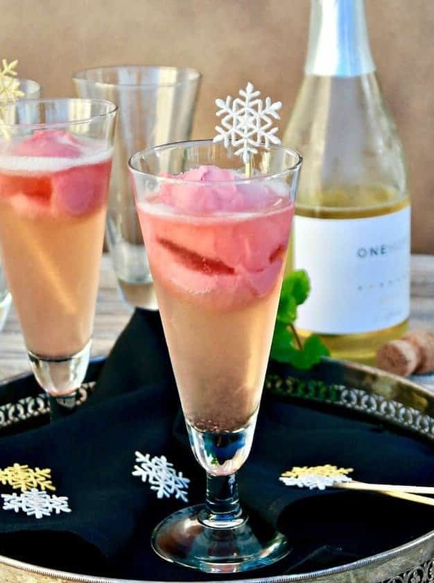 Italian Raspberry Prosecco Cocktail