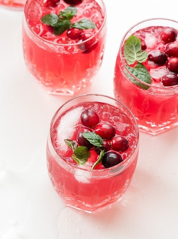 Sparkling Cranberry Vodka Punch