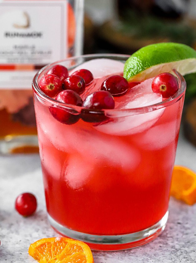 Cranberry Orange Gin and Tonic