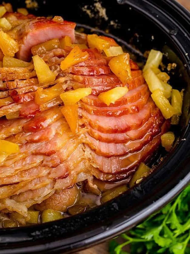 Crock Pot Brown Sugar Pineapple Ham