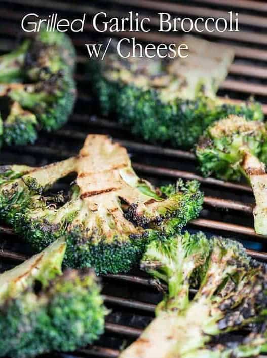 Grilled Garlic Broccoli with Cheese