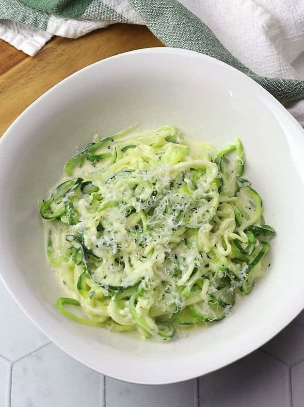 Zucchini Noodle Alfredo