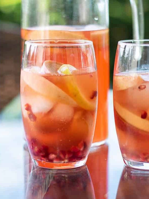 Sparkling Bourbon Peach Punch