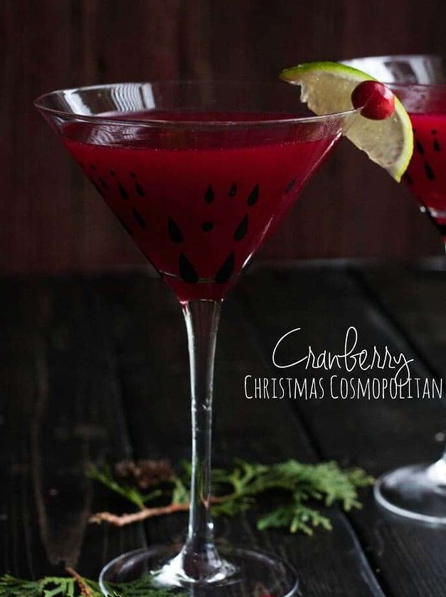 Christmas Cranberry Cosmopolitan