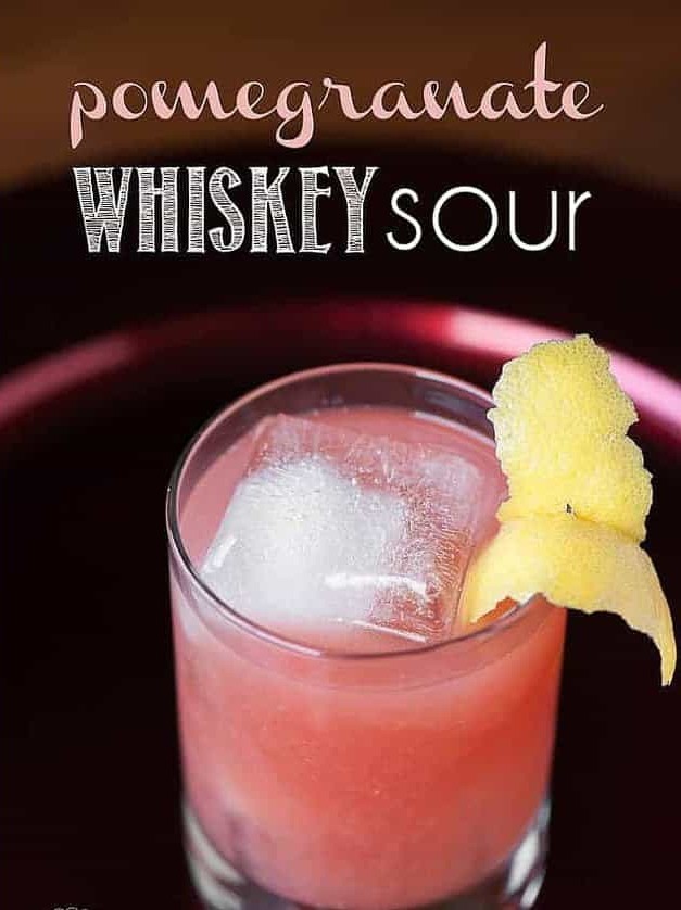 Pomegranate Whiskey Sour