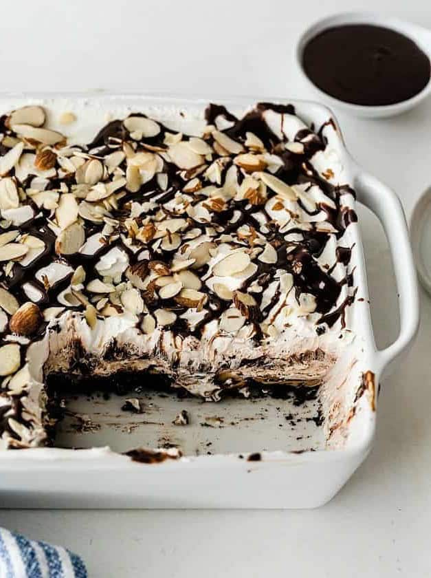 No Bake Mocha Mud Pie Dessert