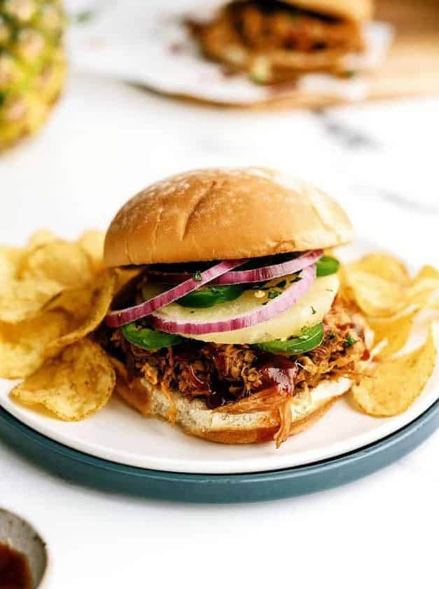 Slow Cooker Pineapple Pulled Pork Sandwiches