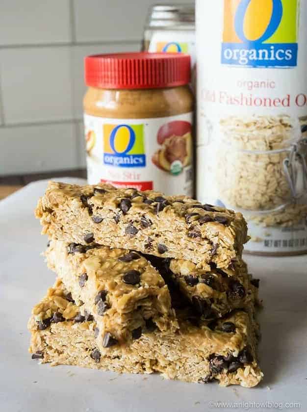 No Bake Homemade Organic Granola Bars