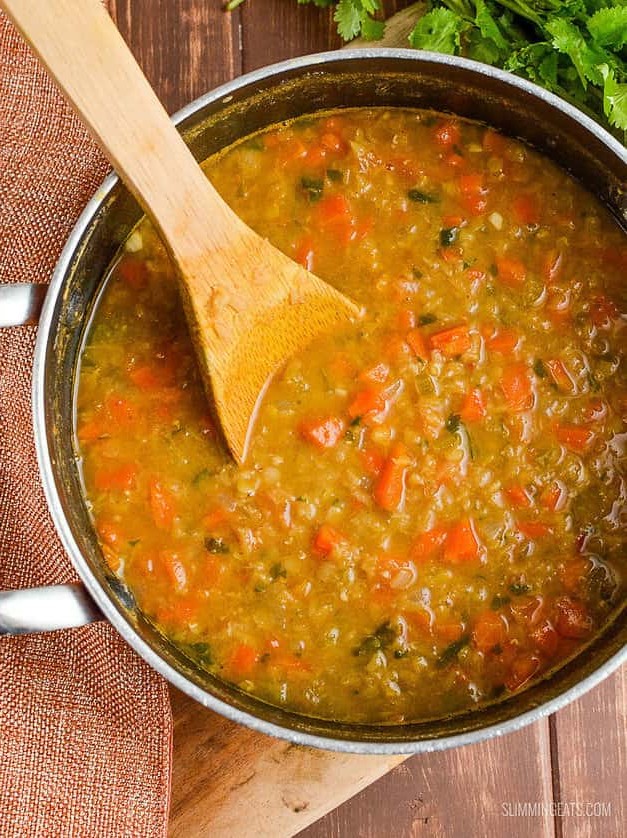 Spicy Carrot and Lentil Soup