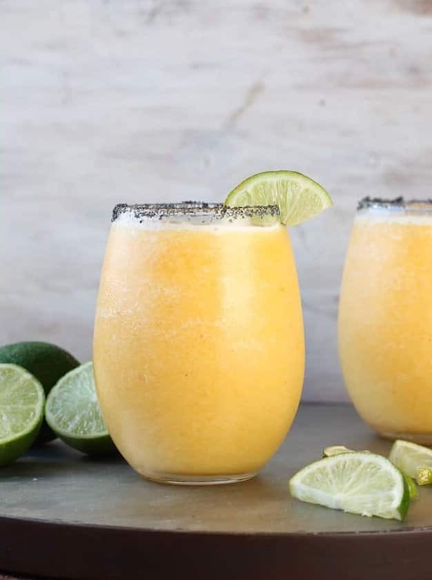 Frozen Peach Margaritas