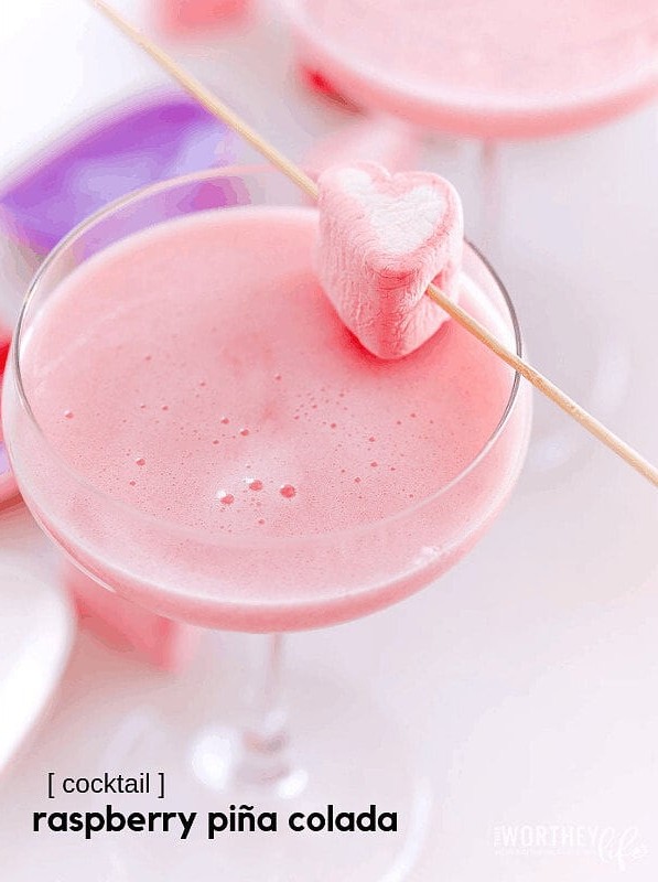 Raspberry Piña Colada Cocktail