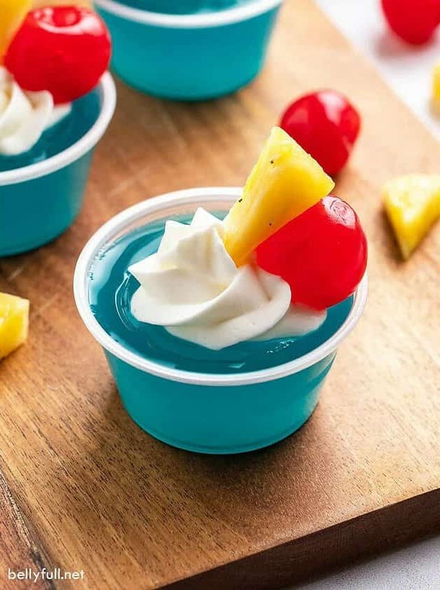 Blue Hawaiian Jello Shots