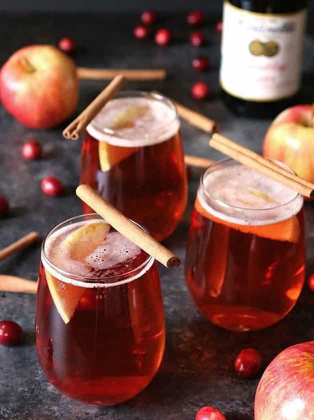 Cranberry Apple Cider Mimosa