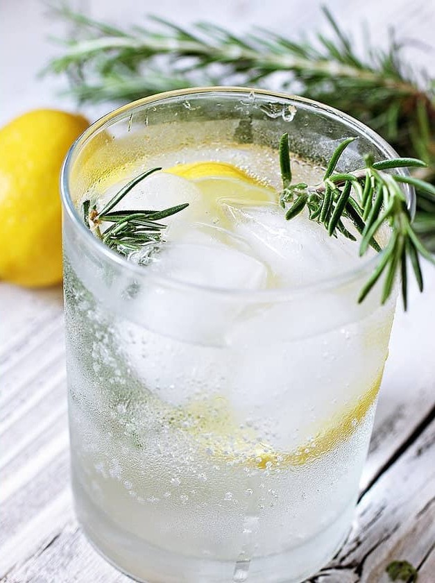 Rosemary and Lemon Vodka Fizz