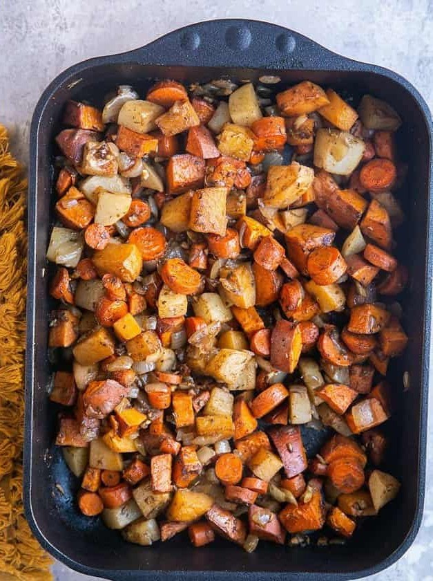 Balsamic Roasted Root Vegetables