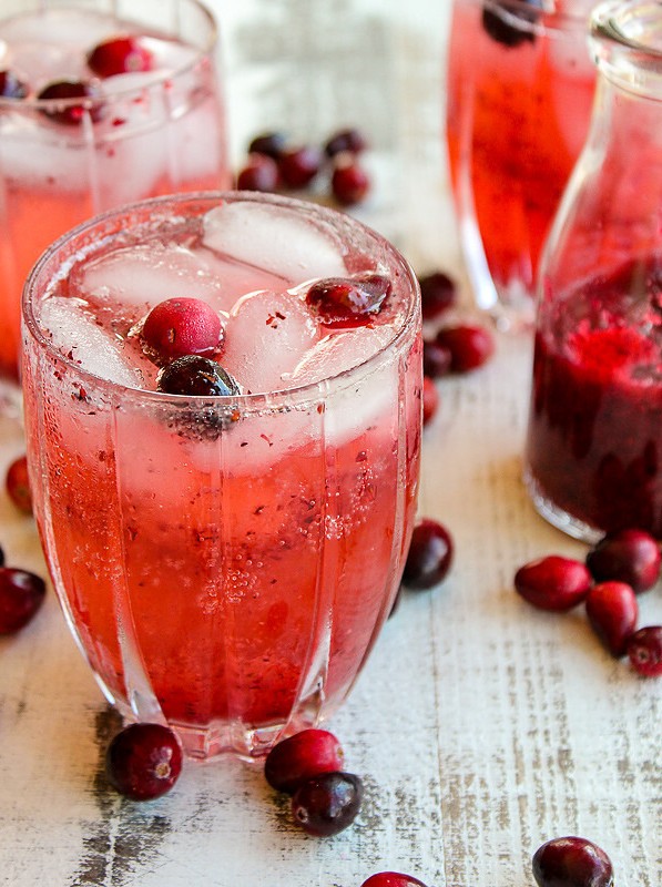 Cranberry Vodka Spritzer