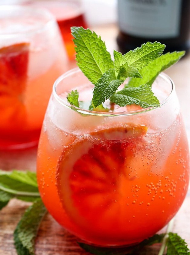 Blood Orange Aperol Spritz