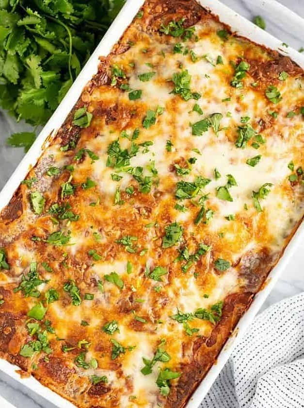 Creamy Chicken Enchilada Casserole