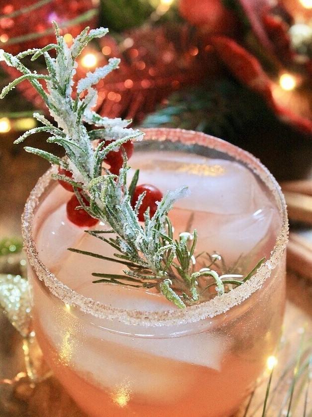 Holly Jolly Cranberry Christmas Margarita