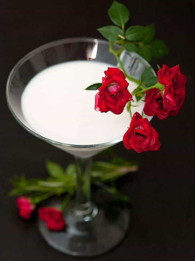 The White Rosemary Rose Coconut Cocktail