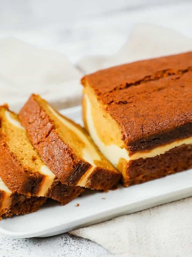 Pumpkin Bread with Cream Cheese Filling