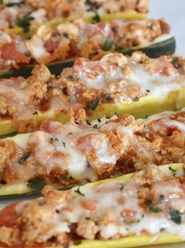 Italian Stuffed Zucchini Boats