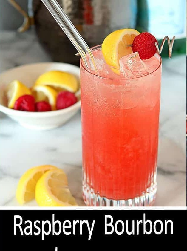 Sparkling Raspberry Bourbon Lemonade