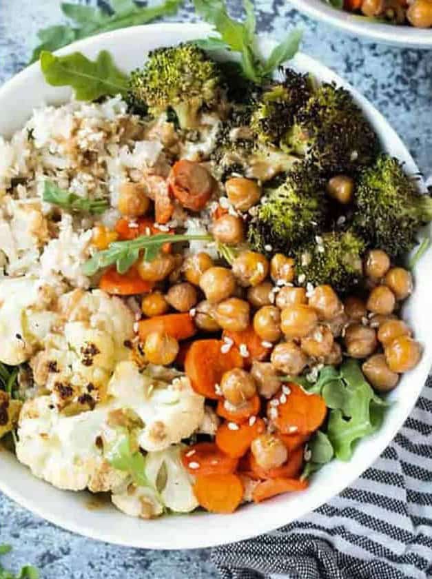 Roasted Veggie Rice Bowls