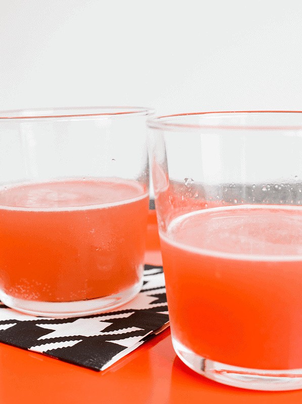 Hibiscus Cocktail With Grapefruit