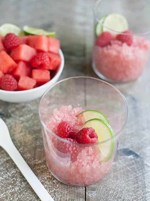 Watermelon Rosé Granita