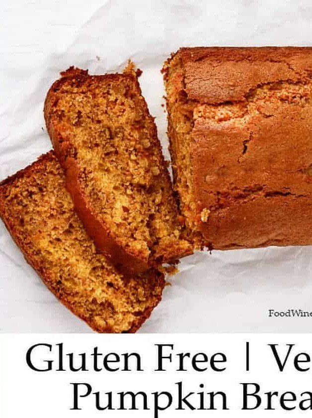 Vegan and Gluten Free Pumpkin Bread