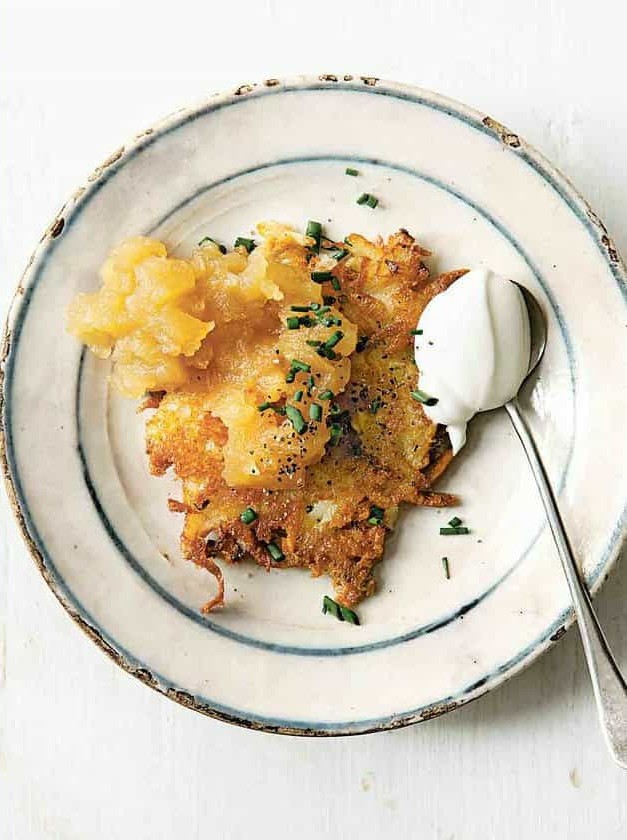 Cheddar and Potato Latkes