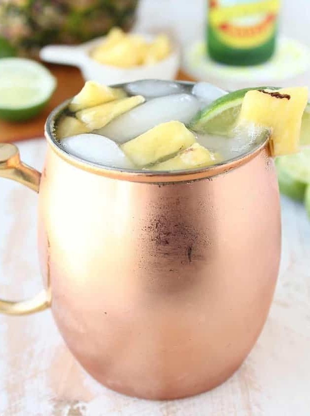 Grilled Pineapple Moscow Mule