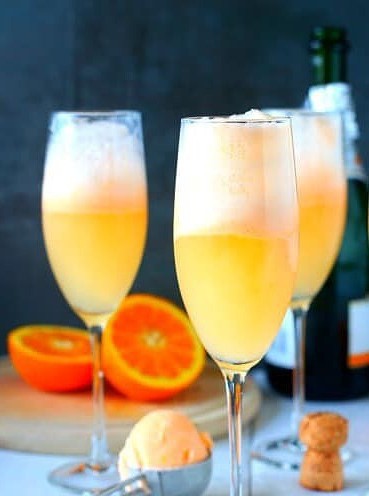 Orange Sherbert Mimosas