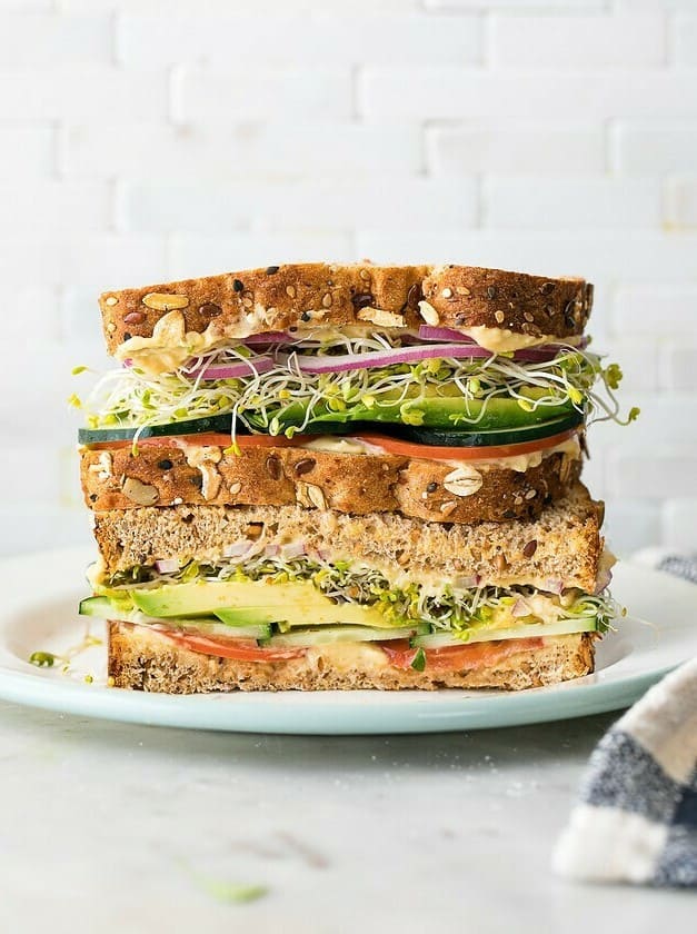 Veggie Hummus Sandwich