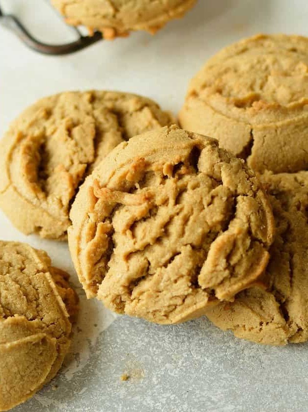 Oat Flour Peanut Butter Cookies