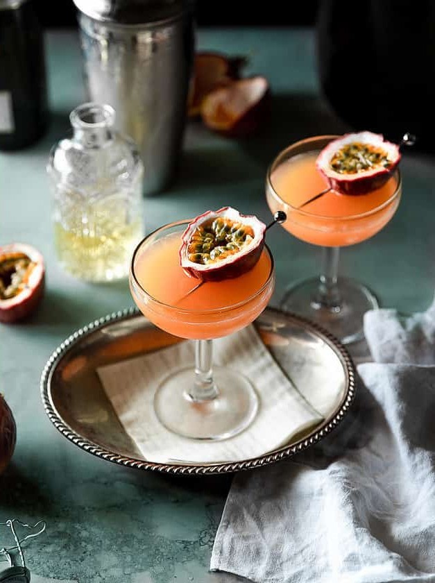 Passion Fruit Vodka Porn Star Martini Cocktail