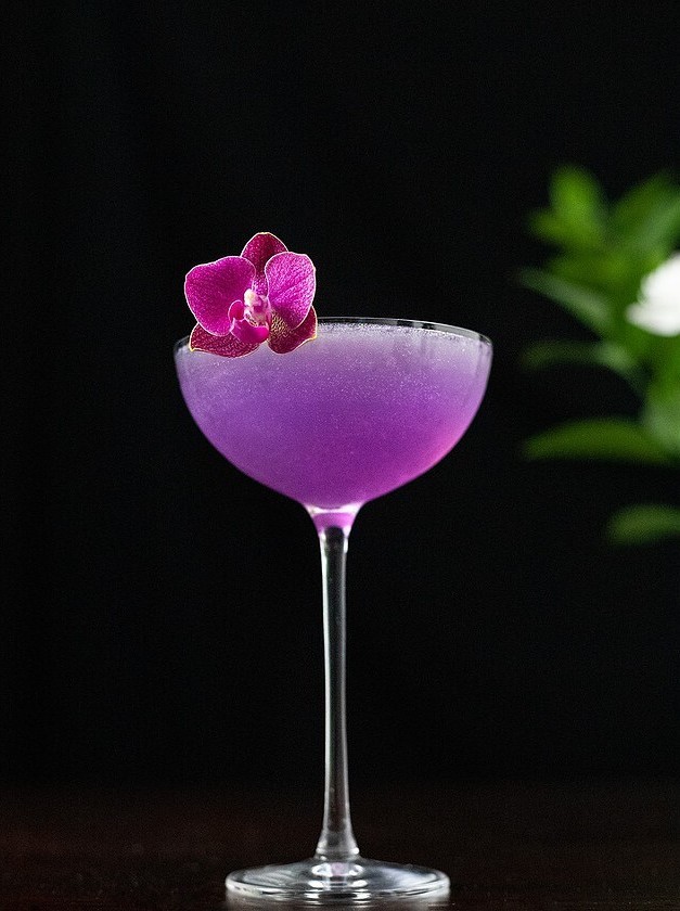 Peach Violet Empress Gin Sour