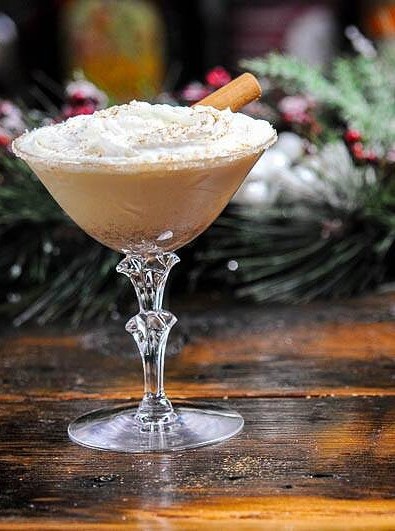 Gingerbread Eggnog Cocktail