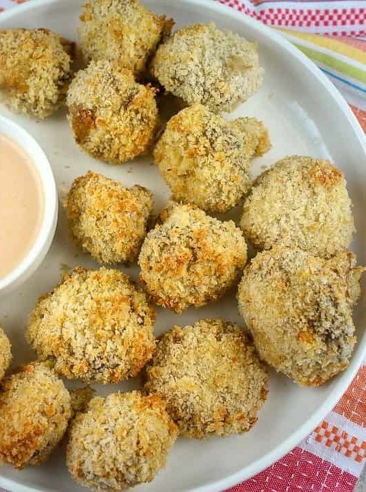 Air Fryer Breaded Mushrooms